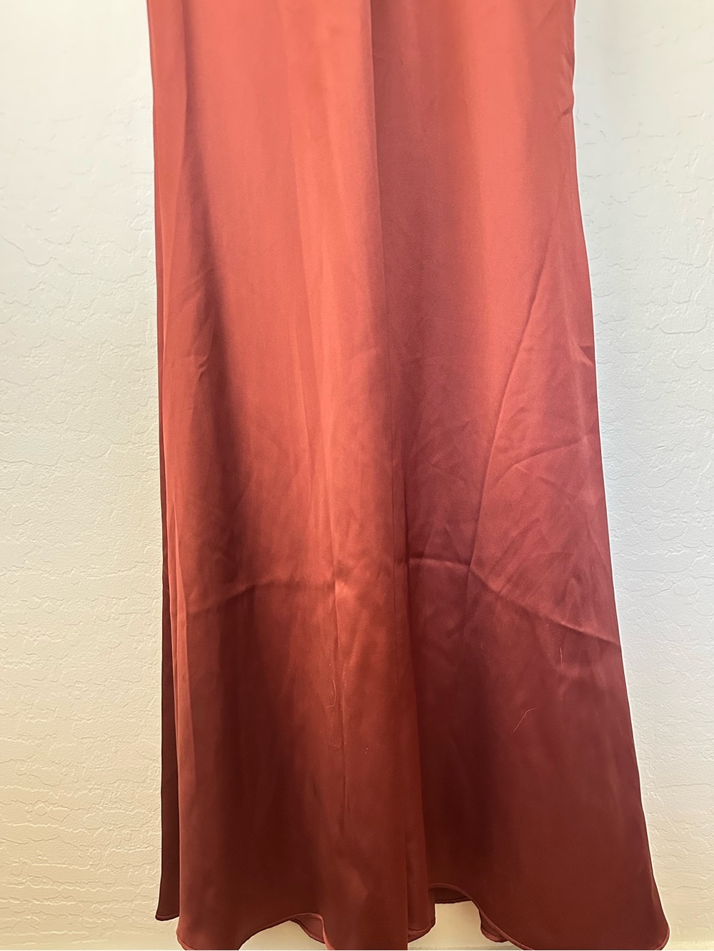 Revelry Gwen Satin Maxi Formal Dress Gown in Copper Rust, Size 4 - Picture 6 of 8